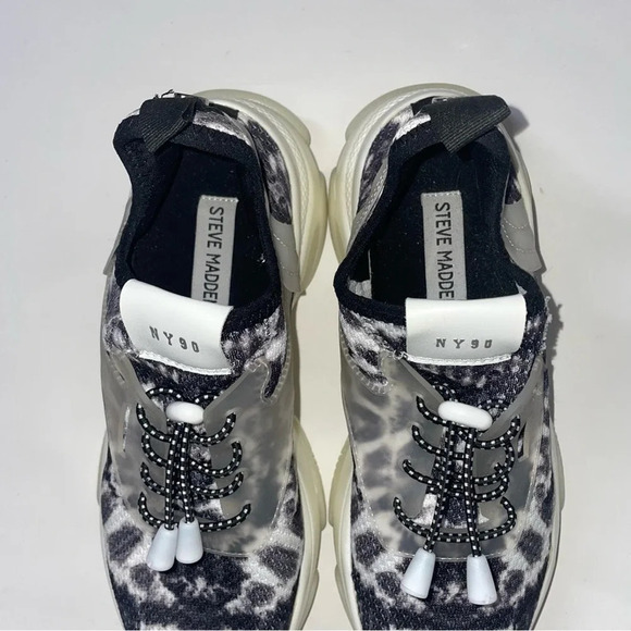 Steve Madden Myles Knit Chunky Sneakers Size 8.5 - Picture 5 of 9